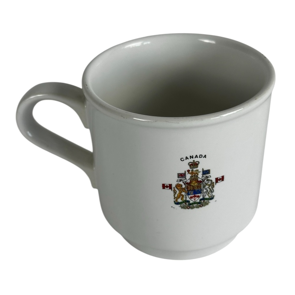Canada Flag Mug - White and Red, The Mug is a Souvenir Item Ceramic - Picture 2 of 15